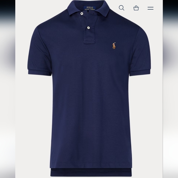 Polo Ralph Lauren Other - Polo Ralph Lauren Mens LUXURY Pima Soft Touch Classic Fit Polo Shirt Blue XL